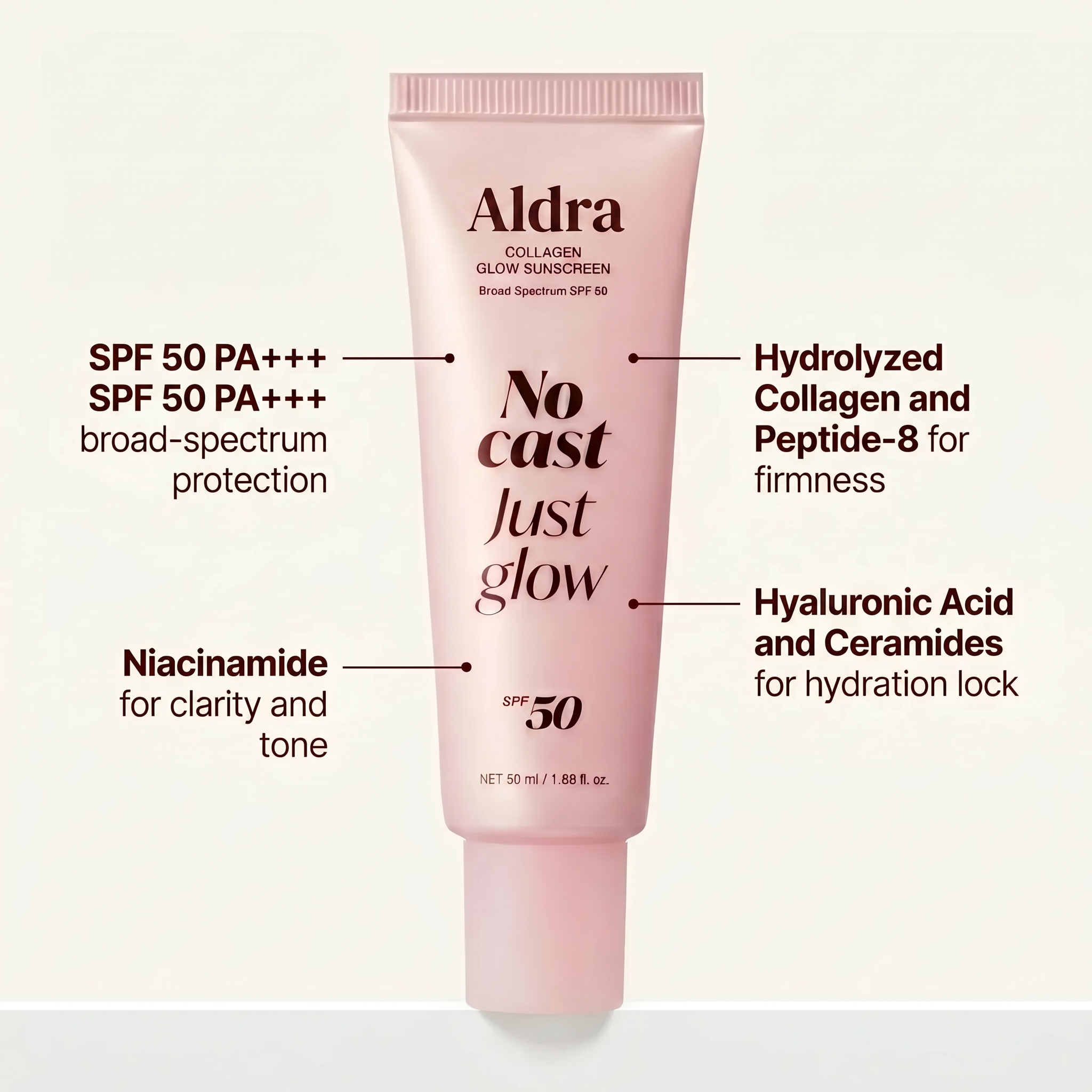 SPF 50 No Cast Collagen Sunscreen